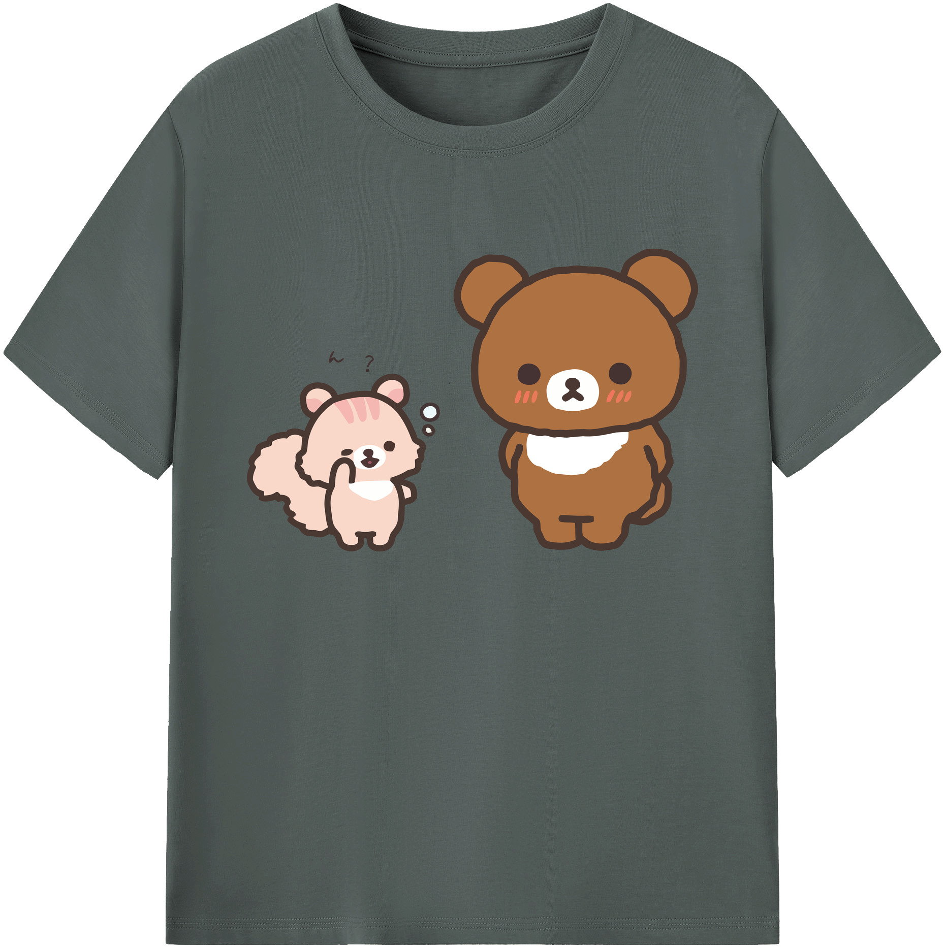 （画像用） リラックマ リラックマ キイロイトリ Rilakkuma Korilakkuma Kiiroitori 綿100％ メンズ半袖Tシャツ｜肌触りやわらか＆通気性